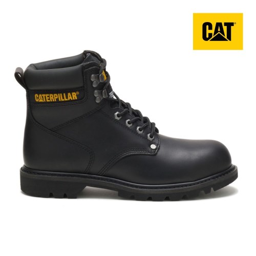 Caterpillar Second Shift Steel Toe Werkschoenen Heren Zwart (APNI.NL)